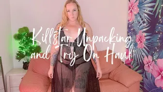 Killstar Unpacking and Try On Haul | Underwear | Mesh Dress | Sheer Leggings