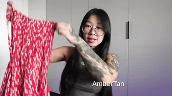 Gym girl tries on dresses! | Amber Tan #2