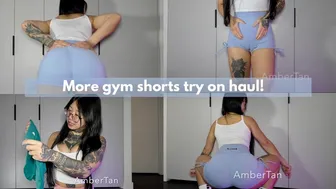 More gym shorts try on haul! | Amber Tan