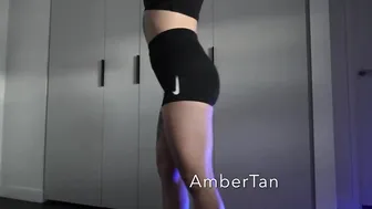 Try on Nike gym shorts with me! | Amber Tan #3