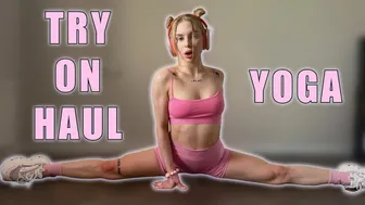 THIS NO BRA YOGA WORKOUT - CAN YOU HANDLE IT? [4K] See-Through Clothes Try on Haul #1